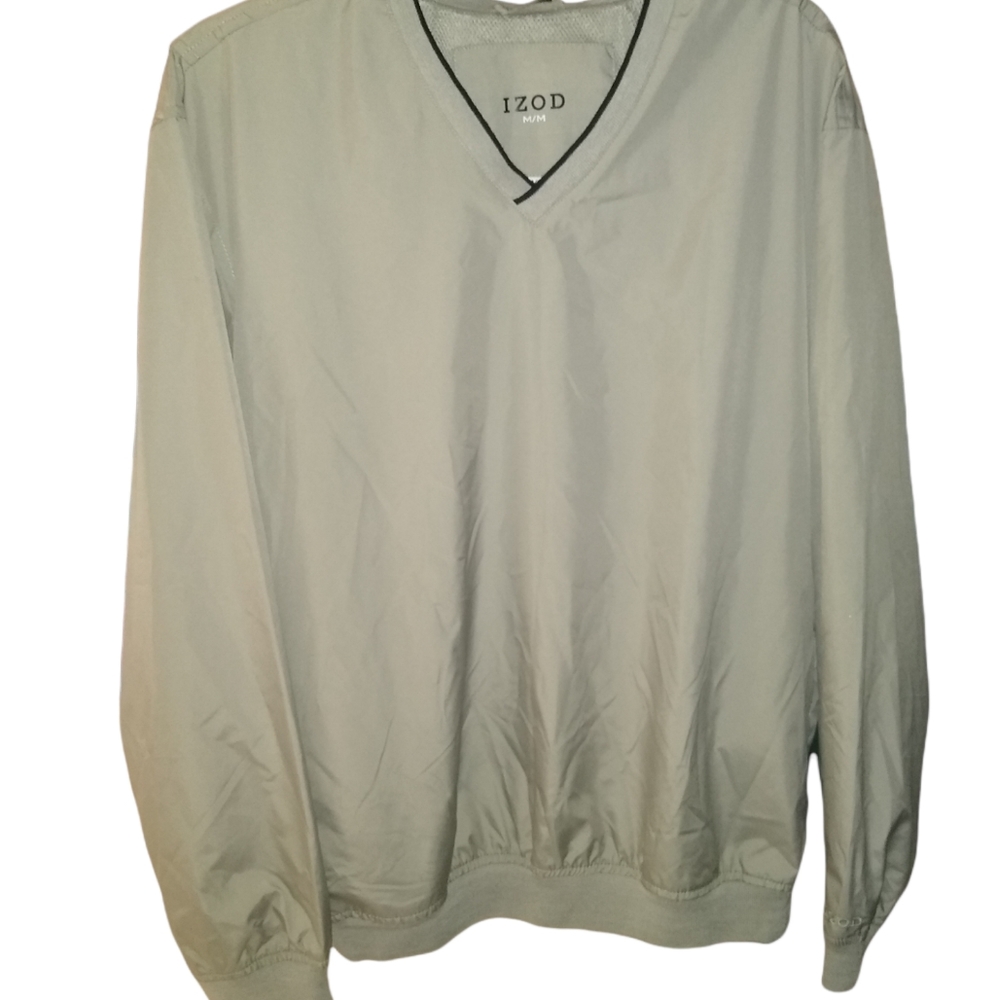 Men's Izod V-Neck Pullover Jacket